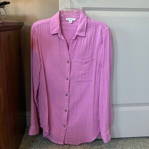 Beachlunchlounge Pink button up Shirt